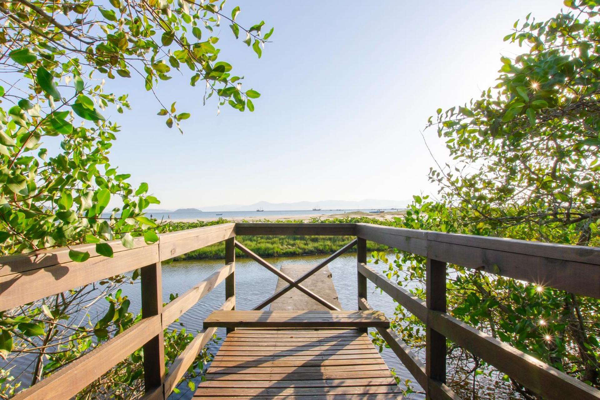 Apto Pe Na Areia Em Condominio Com Piscina N1298 Florianópolis 외부 사진